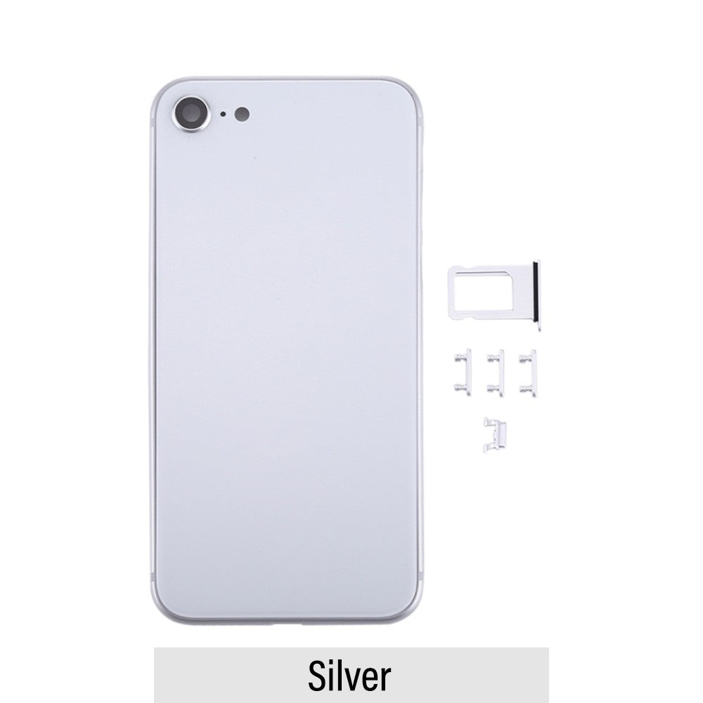 Rear Housing for iPhone 8 (NO LOGO)-Silver Rear Housing for iPhone 8 (NO LOGO)-Silver